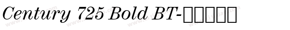 Century 725 Bold BT字体转换